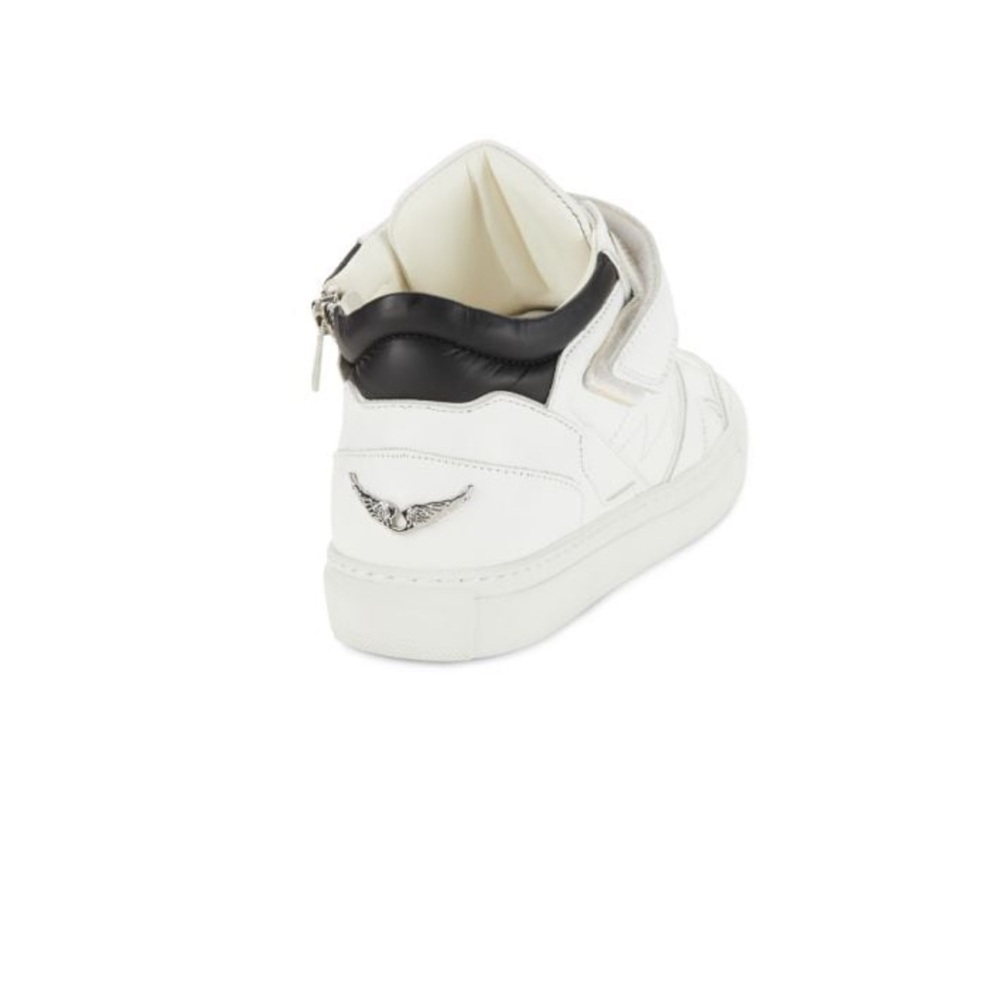 Zadig and Voltaire Flash mid top smooth calfskin sneakers.  New in box size 37 - Picture 5 of 12